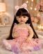 Игровая кукла в стиле Reborn Baby Doll Victoria 55 см &ndash; виниловая девочка с длинными волосами и аксессуарами; подходит для купания (RB086) RB088 фото 1